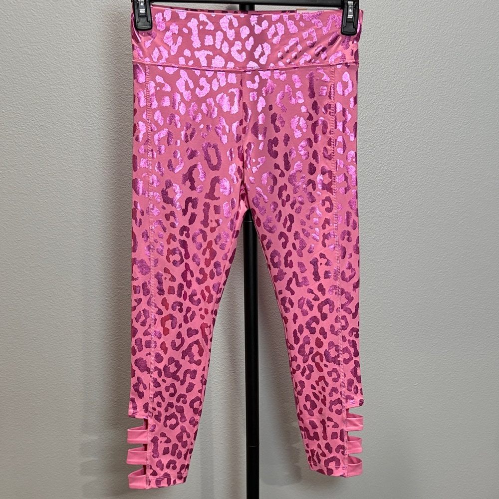 Justice Pink Animal Print Kids Leggings